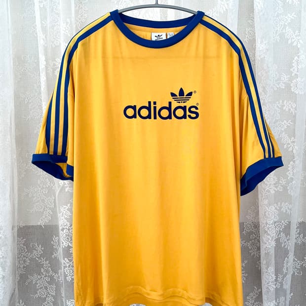 아디다스 70S 3ST 레트로 빈티지 반팔 티셔츠 옐로우