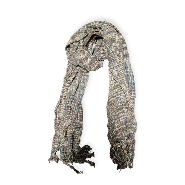 청록 오픈 위브 스카프