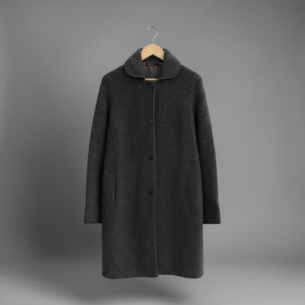 42/ 로로피아나 캐시미어 100 니팅 롱코트 자켓