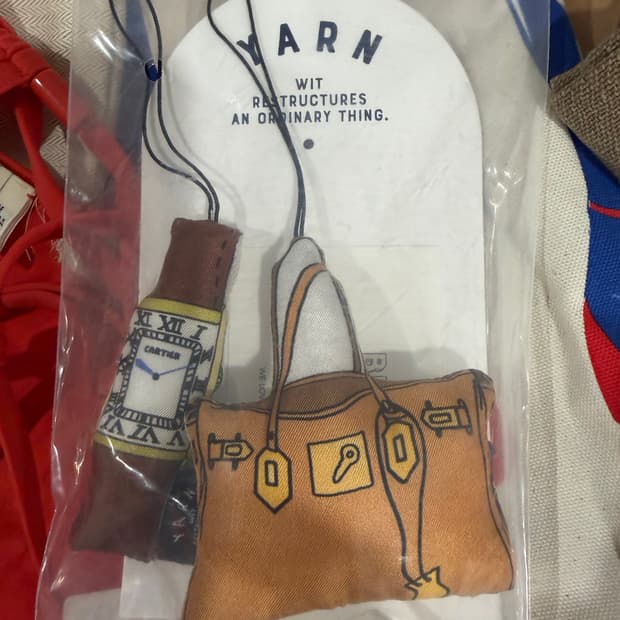 스튜디오 얀 실크 시계 버킷백 키링