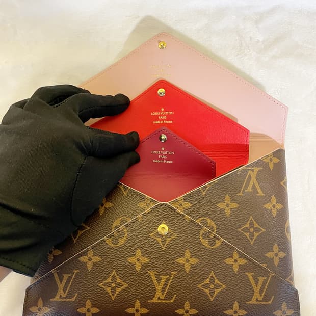 루이비통 모노그램 캔버스 키리가미 여성용 클러치 3세트