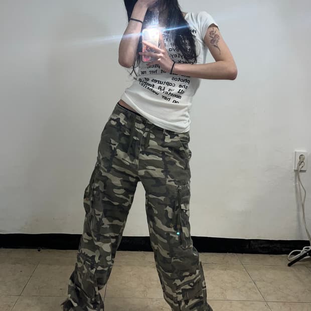 00‘s 카모 카고 팬츠