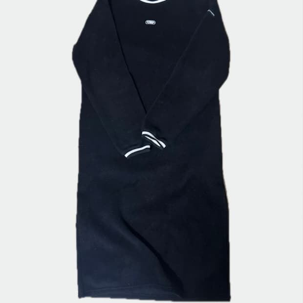 CTBRZ 시티브리즈 블랙 롱 기모원피스 M