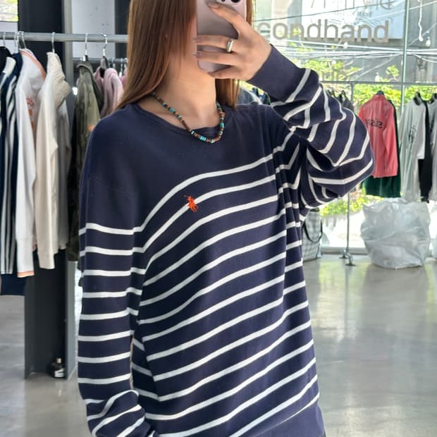 폴로랄프로렌 피마코튼 스트라이프 니트