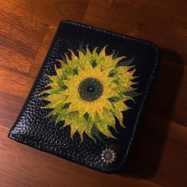 플레더 핸드메이드 지갑 (해바라기)