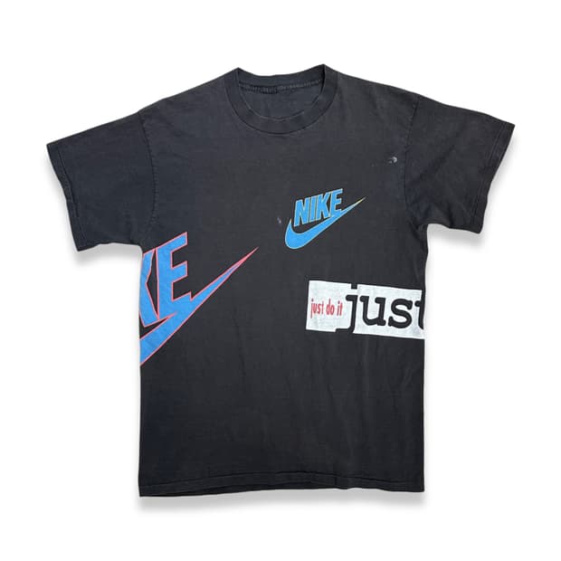 90s Nike 로고 AOP 티셔츠 L