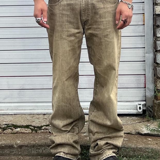 Bobson washed denim pants