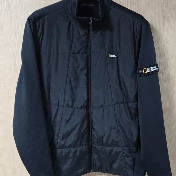 (착샷) 네셔널지오그래픽 풀 집업 패딩 믹스 자켓