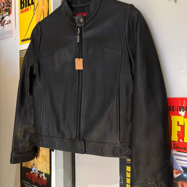 meridian italy 양가죽 레더자켓