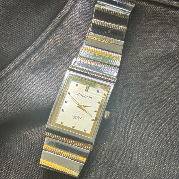 vintage goldlis metal watch