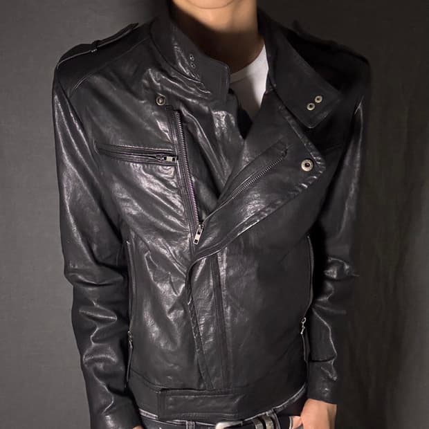 lamb skin leather jacket