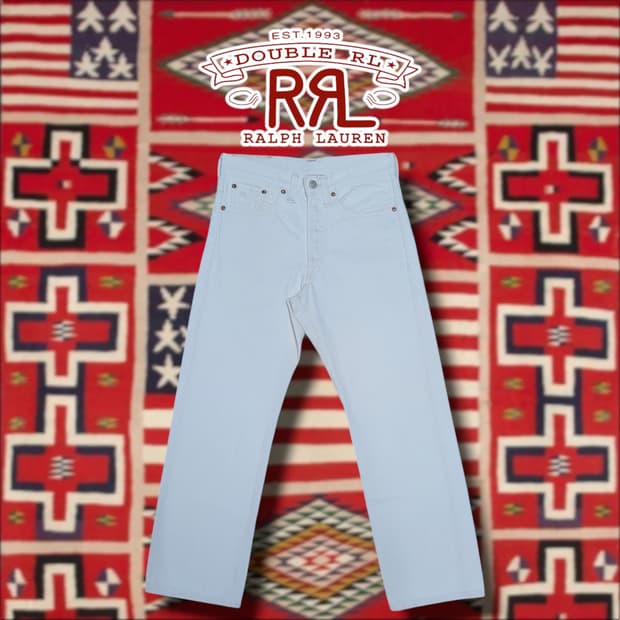 [28x30] RRL 더블알엘 빈티지 파이브 포켓 데님 팬츠 에크루