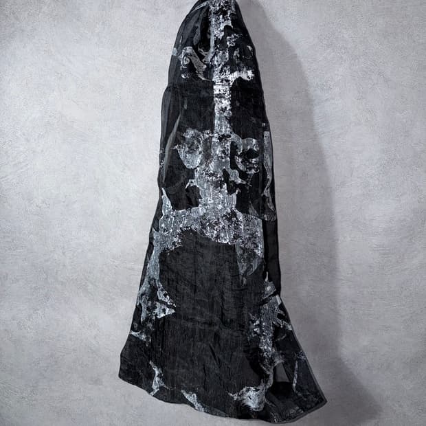 Julius Distressed Graphic Stole