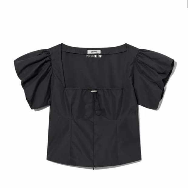 DETROIT PUFF TOP (CHARCOAL)