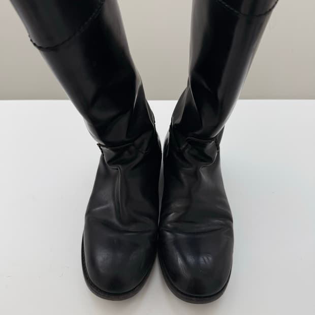 준야 와타나베 whole cow leather long boots 