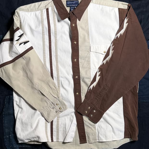 90-00‘s 랭글러 웨스턴 셔츠 XL