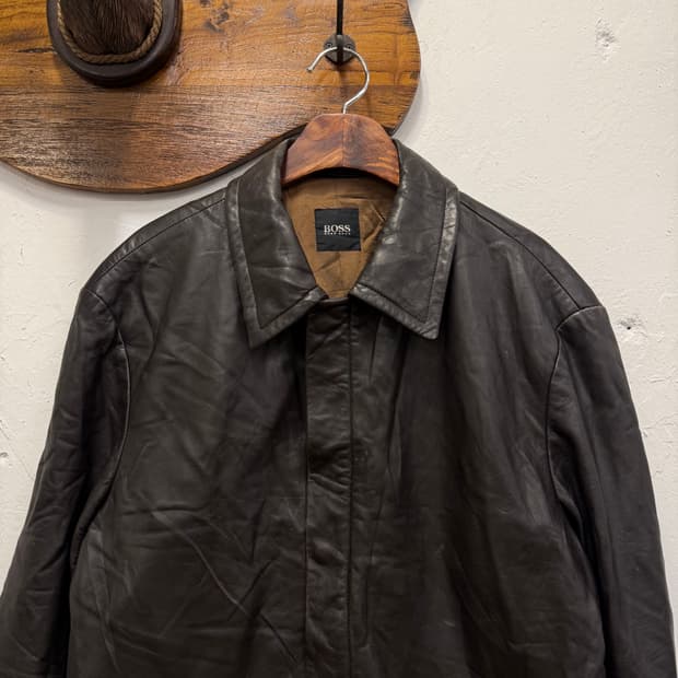 (L) HUGO BOSS 휴고보스 Italian Lamb Nappa Le