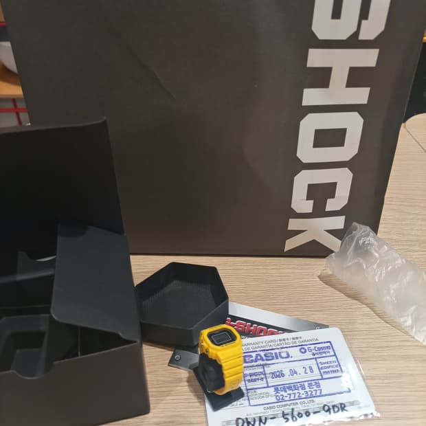 백화점보증서)정품 지샥 카시오 링워치 시계반지