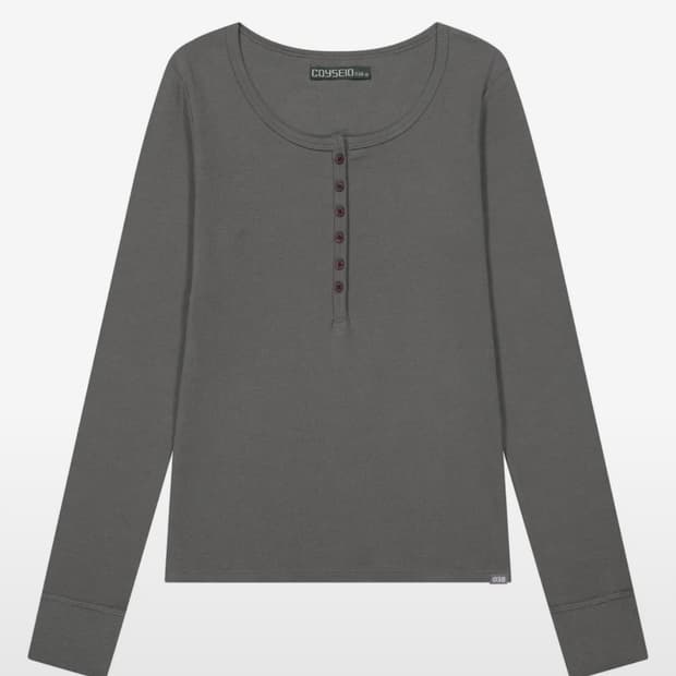 코이세이오 슬리브 038 BUTTON LONG SLEEVE GREY