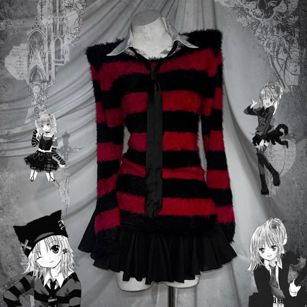 Civarize 시바라이즈 아무펑크 스트라이프 코디세트 