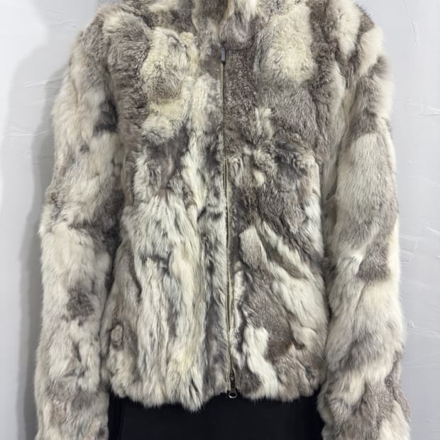 rabbit fur jacket