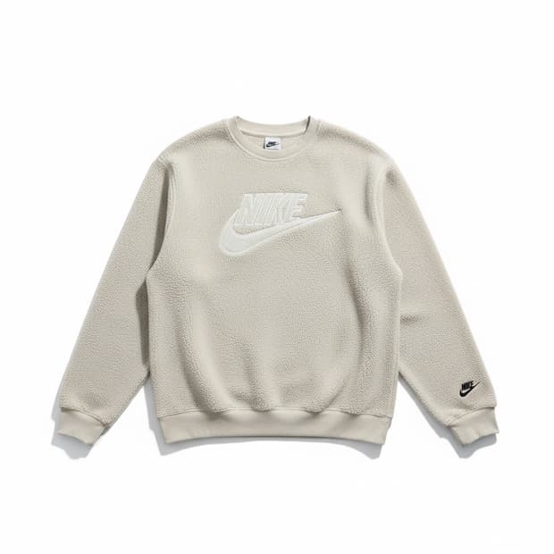 나이키 폴리스 기모 맨투맨 흰색 L