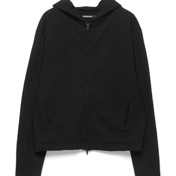 Rough Hoodie Slub Black