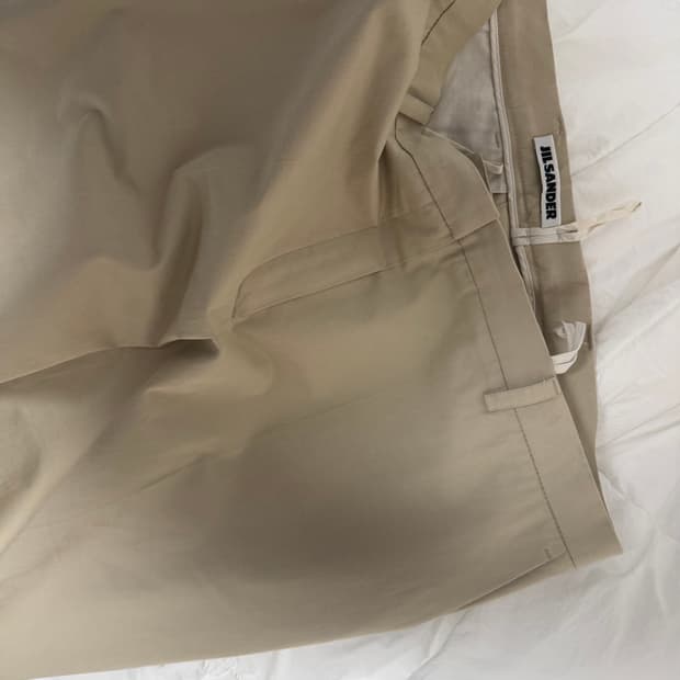 Jil Sander 질샌더 코튼 팬츠
