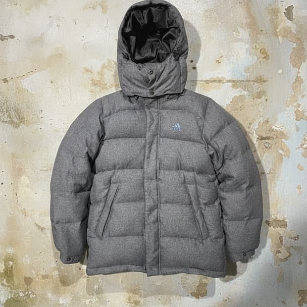 아디다스 우먼 다운 패딩 95 그레이