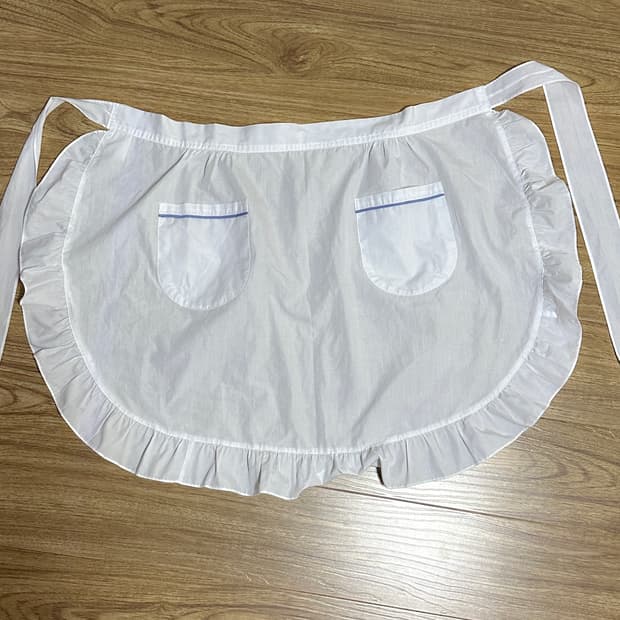 빈티지 일본 에이프런 앞치마 히메갸루 긱시크 고딕 로걀 발레코어 모리걸