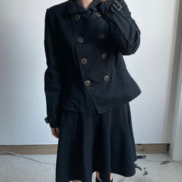 갭 더블 버튼 자켓