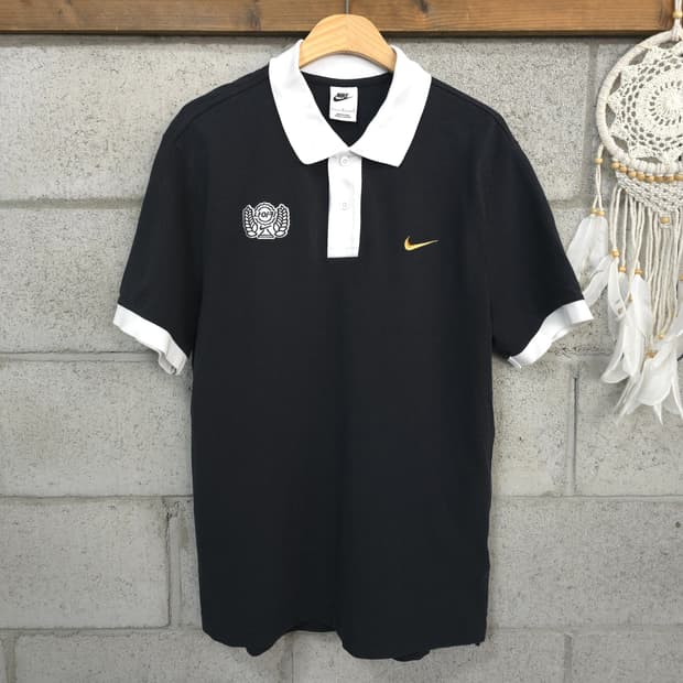 남성용 나이키 NIKE 한국어 피케 카라 반팔티 L