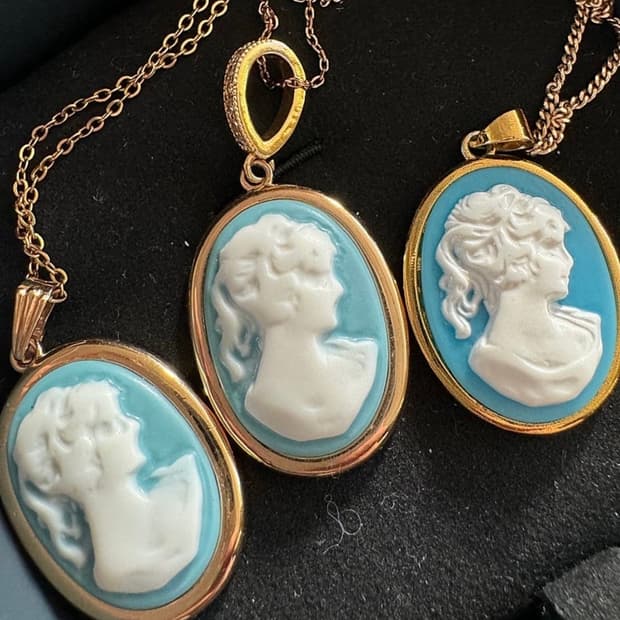 지드래곤착용) 까메오 펜던트 목걸이