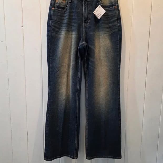 스트레이트 워싱 팬츠