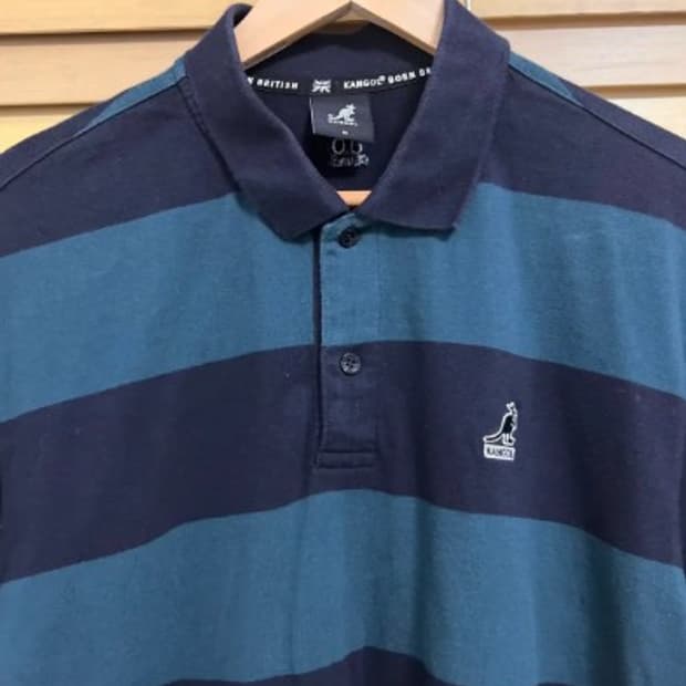 캉골 남성 스트라이프 반팔티셔츠 M