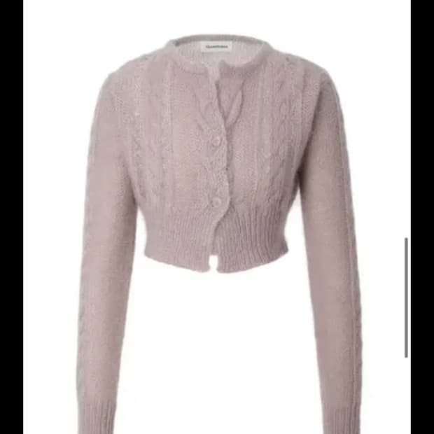 쓰리타임즈 단델리온 가디건 다크핑크