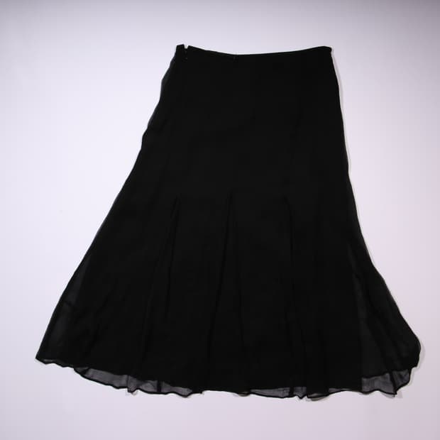 쉬폰 롱 스커트 B130