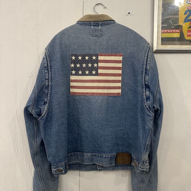 XL)폴로 성조기 덩가리 made in usa