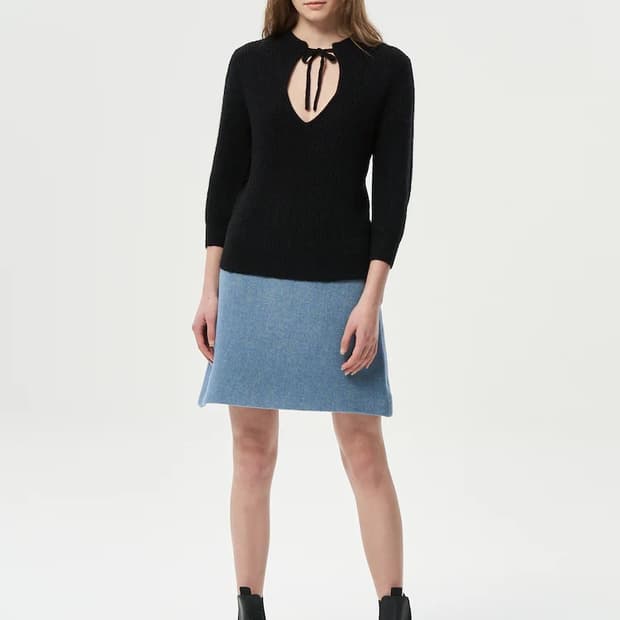 Soft Wool Short Sleeve Top 울 니트 001