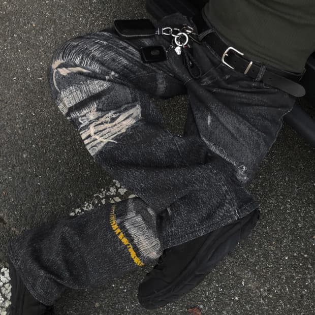 빈티지 페인팅 팬츠