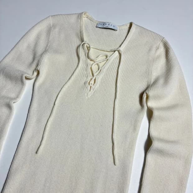 산드로 SANDRO 아일릿 골지 니트 R2851