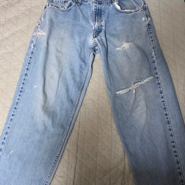 [33X34] 90s 빈티지 리바이스 실버탭 배기핏 트래쉬드