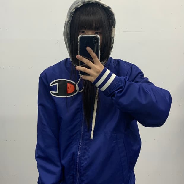 챔피온 빅로고 스타디움 집업 자켓