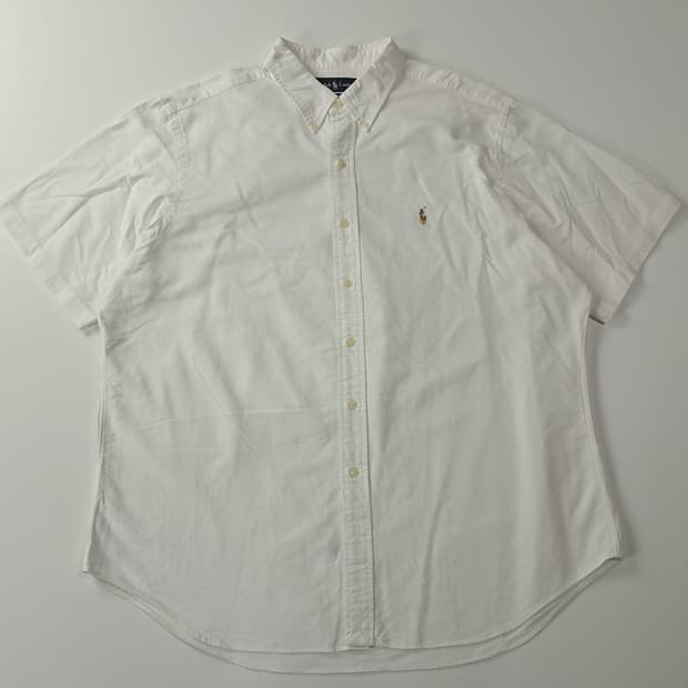 CJ475 2XL 폴로 클래식핏 화이트 반팔 셔츠 남방