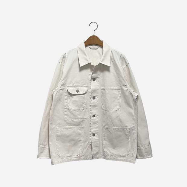 유니클로 유틸리티 포켓 자켓 오프화이트