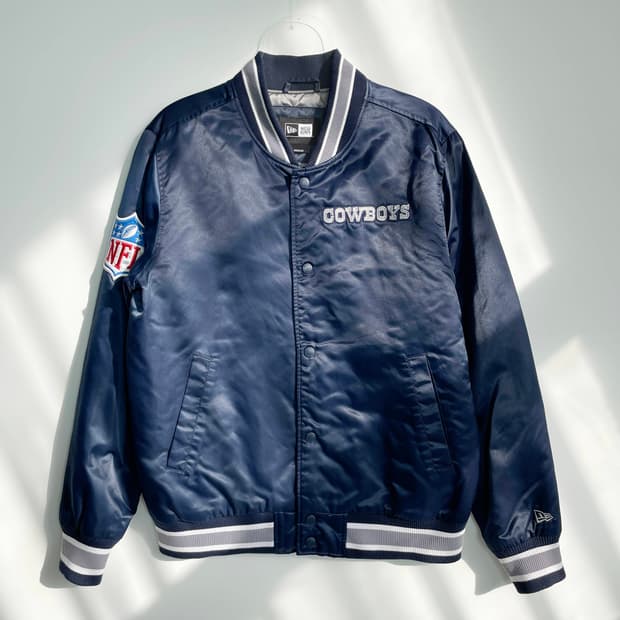  C2 NFL 뉴에라 댈러스 카우보이스 새틴자켓 M사이즈