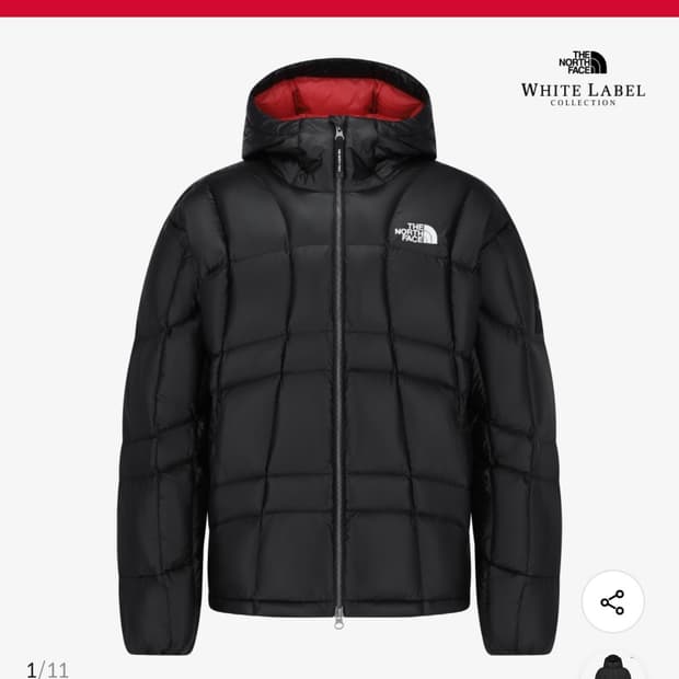 노스페이스 성수 화이트라벨 웨이브 다운 자켓 한정판