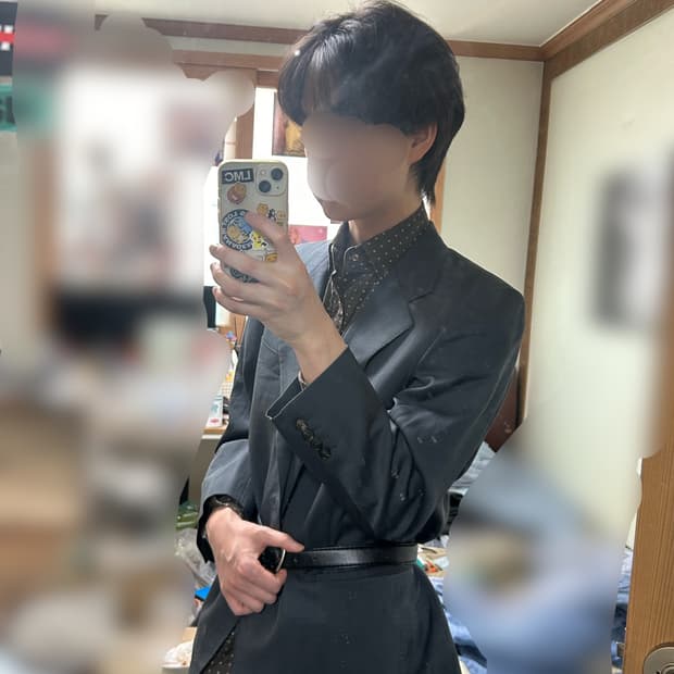 일본 버버리 블레이저(M~L)