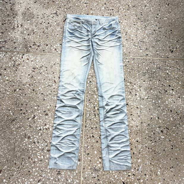 닐바렛 링클 워시 데님 팬츠