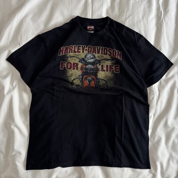 [XL] 90s-00s 빈티지 할리데이비슨 live ride 티셔츠